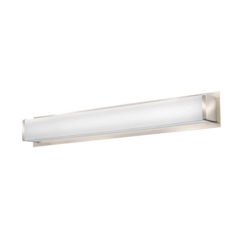 Lithonia Lighting FMVTSL 24IN MVOLT 30K 90CRI BN M4 FMVTSL Series Square Traditional Vanity Fixture, 9.5 W Fixture, 120 to 277 V AC, Brushed Nickel Housing
